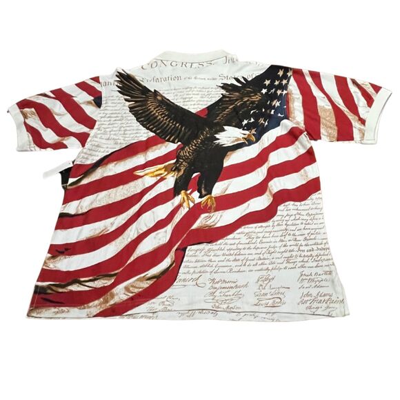 Cotton Traders Sport Freedom Men's Size Large American Flag - Picture 7 of 12